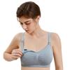 Ropa interior de talla grande para embarazadas, sin costuras, sin aros de acero, con hebilla superior, transpirable, cómoda y fina.