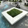Banco para fosso de árvore em combinação de terrazzo, paisagismo de entrada e saída de metrô, canteiro de flores UHPC, projeto de renovação da cidade antiga municipal