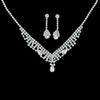 Juego de Joyería Transfronterizo Cadena de Garra de Diamante Completo Moda Simple Accesorios de Alta Gama Aretes Aretes Collar Accesorios para Mujer Venta al por Mayor