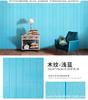 Papel tapiz de vetas de madera autoadhesivo 3D, pegatinas de pared tridimensionales, pegatinas de decoración de pared de fondo, papel tapiz de espuma suave a prueba de agua y humedad
