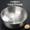 Tigela de Ramen Isolada de Camada Dupla de Aço Inoxidável Grau Alimentício 304 Tigela Grande para Salada Macarrão Frio Refeição Estudante Cantina Redonda