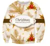 Nuevo comercio exterior transfronterizo Europa y Estados Unidos Navidad floral Amazon AliExpress estación independiente suéter estampado de cuello redondo para mujer