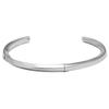Pulsera Clásica de Moda de Lujo Ligero Simple Mobius Torcida Acero de Titanio Pulsera Abierta Oro 18k Color Acero