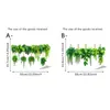 Pegatinas de Pared de Plantas Verdes Artificiales Transfronterizas con Vegetación Vibrante Que Restauran la Vitalidad Natural, Creando una Pegatina de Pared para Repisa de Ventana de Rincón Curativo