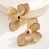 Brincos Medievais Estilosos Europeus e Americanos Design de Nicho Círculo de Flores Brincos de Pétalas Elegantes Elegantes Versáteis