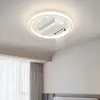 Lâmpadas e lanternas para reforma da casa luzes de ventilador invisíveis silenciosas seis velocidades ar condicionado ventilador de teto luzes sala de estar quarto ventilador sem pás luzes principais