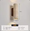 Lámpara de pared artística de travertino amarillo en estilo chino retro wabi-sabi para dormitorio, sala de estar, pared de fondo, pasillo y escalera, luz LED cálida