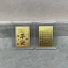 Shenzhen Shuibei Mismo Estilo Oro Puro 999 Tesoro de la Fortuna Aleación Gato de la Suerte Adhesivo Dorado para Teléfono Móvil para Atraer Riqueza Tienda de Oro