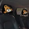 Fronha de Almofada de Carro Engraçada com Emoticon para Dropshipping na Amazon Transfronteiriço, Estilo Elástico de Cobertura Total, Resistente ao Desgaste, à Prova de Poeira, Fronha Estampada