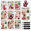 Pegatinas Navideñas Transfronterizas de Amazon 2027 para Escaparates de Tiendas y Centros Comerciales, Decoraciones Navideñas Estáticas, Pegatinas de Pared