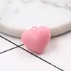 Acessórios para Joias DIY Borracha Macia Fresco e Simples Tridimensional Coração de Pêssego Brincos em Formato de Coração Chaveiro Pingente para Bolsa