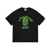 Camiseta estilosa japonesa da marca Ape Kikai Maneki Neko de manga curta para homens e mulheres, adolescentes, moda de rua e campus, camiseta juvenil de manga curta