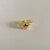 JZ94 Han Feng Anel Simples Versátil Estrela Estrela Prata Esterlina S925 Moda Personalidade Design de Nicho ins Tendência