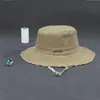En stock Algodón Puro Lavado Sombrero de Pescador con Volantes Hyun-a Sombrero de Cubo para Mujer para Compras y Viajes Sombrero de Sol Personalizado de Moda