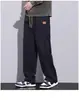 Pantalones casuales de otoño para hombre, monos de marca de moda americana, pantalones rectos sueltos, pantalones anchos de pierna a juego de moda