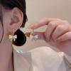 Aretes de Lazo de Diamantes de Alta Gama para Mujer Diseño Nicho Aretes de Celebridad de Internet 2024 Otoño e Invierno Nueva Joyería para las Orejas