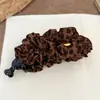 Presilha de Cabelo Plissada com Tecido Estampa Leopardo Retrô 2026 Nova para Rabo de Cavalo Alto, Parte de Trás da Cabeça, Coque, Presilha Torcida Acessórios de Cabelo de Nicho para Mulheres