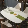 Suministro exclusivo transfronterizo de posavasos de cuero con forma de vientre de caballo, posavasos de cuero impermeables minimalistas para mesas de comedor, posavasos para cafeterías y tiendas de té con leche