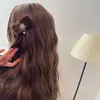 Pente de Cabelo com Pingente de Pérola e Floco de Neve em Pelo de Vison de Alta Qualidade para Franja, Grampo para Cabelos Soltos, Pente Reverso para Mulheres, Acessório de Cabelo para Outono e Inverno