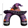 Arco Hinchable de la Parca de Halloween Decoración para Fiesta al Aire Libre en el Jardín Poliéster Luz LED Iluminado Modelo Hinchable de Vampiro