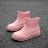 [uma geração de cabelo] botas de chuva femininas da moda impermeáveis antiderrapantes novas versão coreana de sapatos d'água botas curtas exportação