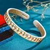 Brazalete de Plata de Ley Ramas Doradas y Hojas de Jade Pie de Plata 9999 Corazón de Esmalte Sutra Niche Guofeng Fat Donglai Brazalete Regalo de San Valentín