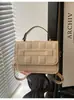 Bolso pequeño retro, bolso de mujer, nueva moda de invierno 2024, bolso de hombro elegante, bolso tote elegante para mujer, bolso cuadrado pequeño