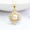 Collar Colgante de Perla de Agua Dulce Natural Guan Yu con Rodeado de Perlas, Regalo de Joyería para Mamá, Dropshipping para Transmisión en Vivo S2040604