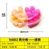 Caja de fruta desechable de plástico para cortar fruta fresca, redonda, transparente, cubierta, para embalaje de ensalada de frutas
