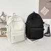 Mochila de Gran Capacidad, Moderna y Versátil, Mochila de Viaje Casual, Estilo Universitario, Color Sólido, Sencilla, Bolso Escolar Estudiantil de Gran Capacidad