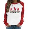 Camiseta de manga larga para mujer, cuello redondo, manga larga raglán, estampado de letras LOVE, San Valentín, venta al por mayor, 2022