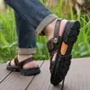 2026 Nuevo Top de Tiras Cruzadas Talla Grande Capa Superior Piel de Vaca Verano Nuevos Zapatos de Playa Ropa Exterior Casual Transpirables Chanclas de Doble Uso