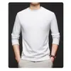 Camiseta de Terciopelo de Manga Larga con Cuello Medio Alto para Hombre, Ropa Interior Térmica Engrosada de Otoño e Invierno con Capa Base para Hombre y Chaqueta de Forro Polar