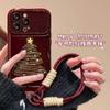 Cuerda para Colgar Árbol de Navidad Adecuada para Apple 16Pm Funda de Teléfono para Ventana Grande iPhone 18 Silicona 17 Nuevo Modelo para Mujer 15 Anti-Caída