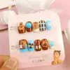 Unhas Postiças Mais Vendidas do Xiaohongshu, Unhas Olho de Gato, Adesivos Simples de Francesinha, 10 Peças de Unhas Postiças Feitas à Mão Codificadas