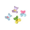 Accesorios de Oso Cereza con Lazo de Dibujos Animados Material para Manualidades DIY Pegamento de Crema Funda de Teléfono Imán para Nevera Hebilla de Zapato