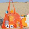 Bolsa de Higiene Pessoal Portátil de Rede, Bolsa Grande de Praia e Natação, Bolsa de Armazenamento Oca Portátil Multifuncional para Viagem e Brinquedos
