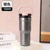 Taza Termo de Gran Capacidad Nueva de Verano Acero Inoxidable 316 Doble Popote Taza de Agua Portátil de Apariencia Elegante Taza de Hielo