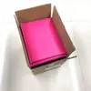 Saco envelope bolha rosa para comércio exterior, filme coextrudido, saco para correio com acolchoamento espesso, embalagem logística para e-commerce e saco bolha para envio