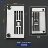 Grupo de 2500 puntadas placa de aguja para overlock de cuello enrollado pie prensatelas barra de alimentación aguja 240/348/356/460