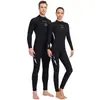 Traje de buceo DIVE & SAIL 3MM para hombre, traje de buceo cálido acolchado, traje de una pieza para mujer tipo medusa, traje de baño de invierno para buceo profundo y surf