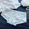 [80-120] 524 Seda de Hielo estampado lindo tiro bajo bolsa de ropa interior para mujer cadera con taladro ropa interior para mujer tiro bajo