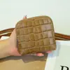 Organizador de joias, porta-moedas, porta-cartões e porta-chaves de couro de flor integral com padrão de crocodilo, transfronteiriço, grande capacidade, portátil