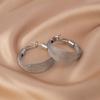 Brincos Grandes de Prata 925 para Mulheres, Brincos de Luxo Leve e Sofisticados com Senso de Design, Brincos de Argola de Nicho, Brincos Pendentes Exagerados, Brincos de Argola Simples