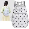 Mochila de Estilo Coreano Ins de Lunares de Alto Valor Transfronteriza para Estudiantes de Commuting Doble Hombro Ligera Versátil Linda Mochila Escolar para Niña