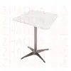 Mesa Cuadrada de Color Nogal para Uso Doméstico, Mesa de Comedor para Uso Comercial, Mesa de Comedor de Madera Maciza para Restaurantes, Mesa de Comedor de Pizarra para Restaurantes de Comida Rápida