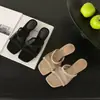 Sandalias de Malla con Pedrería Francesa Estacionales First Encounter para Mujer 2026 Nuevas de Punta Abierta Planas Versátiles para Playa