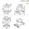 Rm14 Transformador Esqueleto Esqueleto de Alta Frecuencia Rm14 Esqueleto de Potencia Pie L 6 + 6