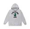 Moda Urbana Transfronteriza de Comercio Exterior Marca Unisex Otoño e Invierno Estampado de Letras Sudadera con Capucha Holgada Pulóver Sudadera Ape Casual Versátil