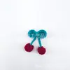 Accesorios de Cereza Hechos a Mano con Ganchillo, Adornos DIY de Bolas de Hilo Tejido, Accesorios para Ropa, Mayorista Fabricante de Joyería